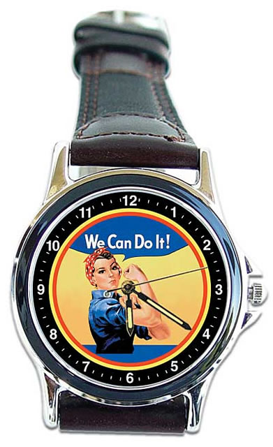 WW II Rosie The Riveter Wrist Watch